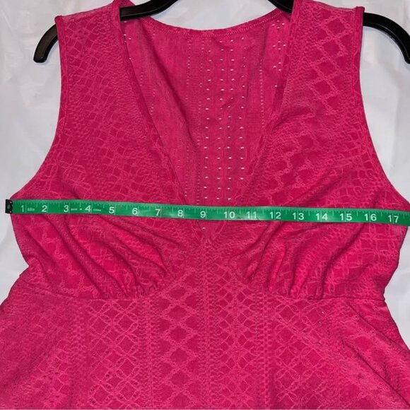 Pink BabyDoll Sleeveless Top, XL - Picture 6 of 9